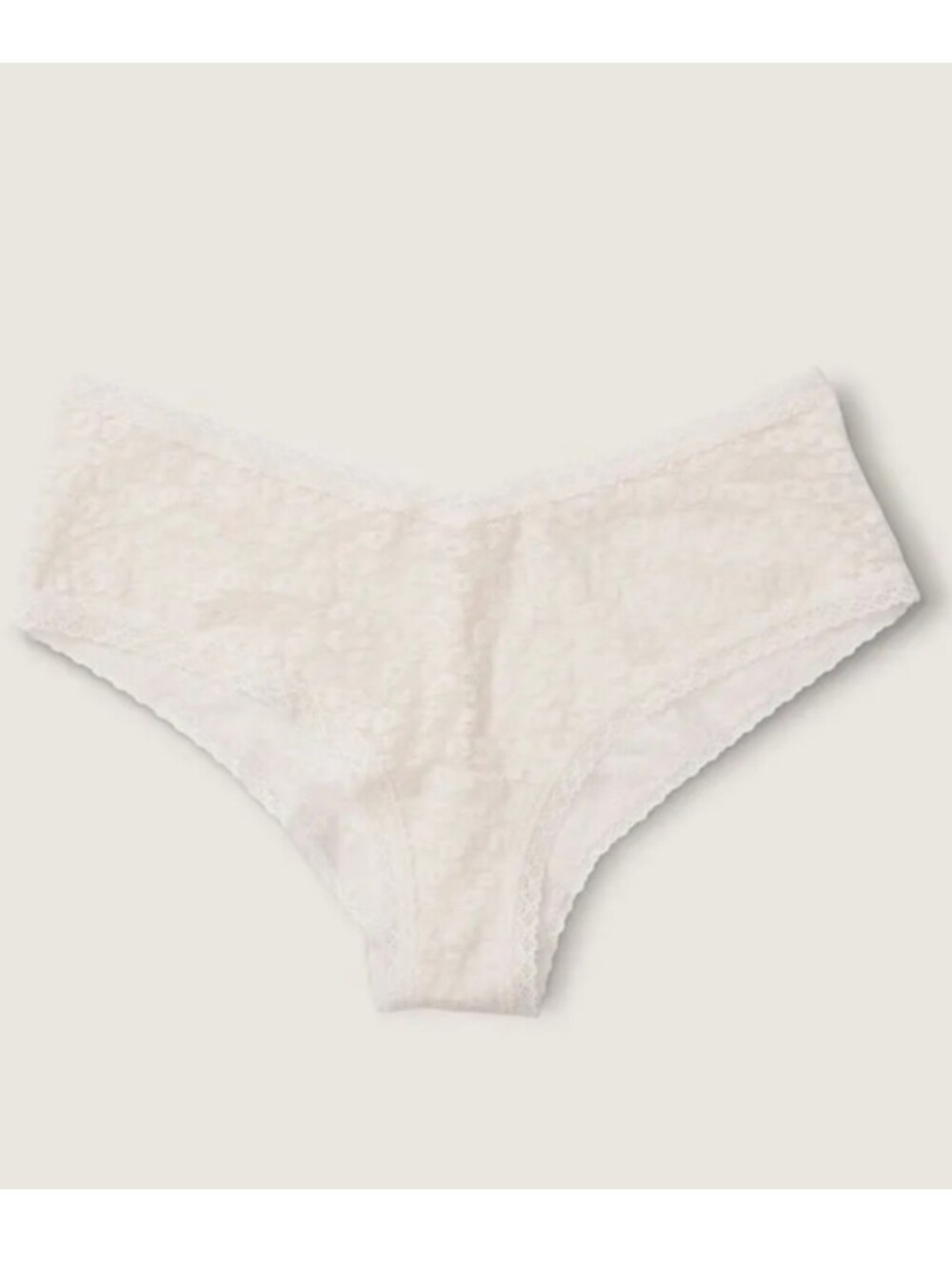 Victoria's secret pink wear everywhere sexy lace cheekster panty XL WHITE